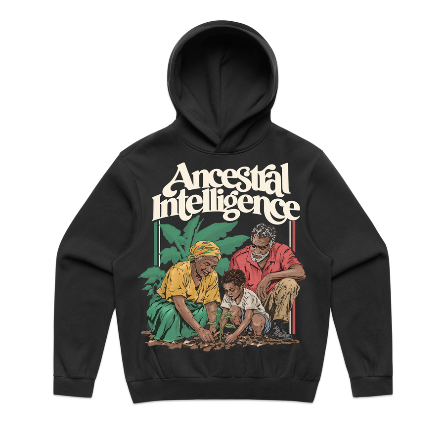 Ancestral Intelligence Black Hoodie