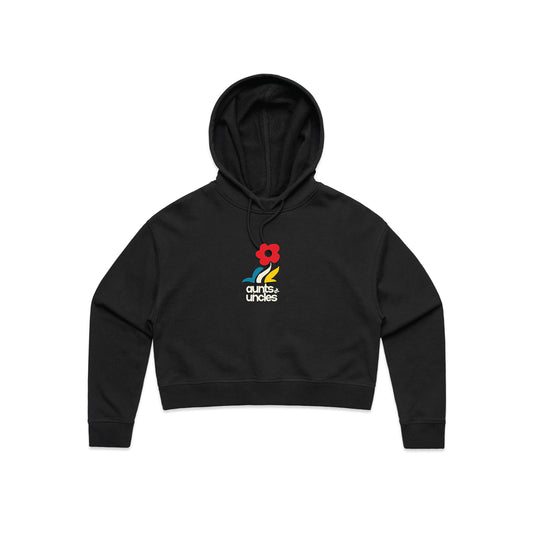 Plant Based Hoodie Women's Cropped - Peppercorn
