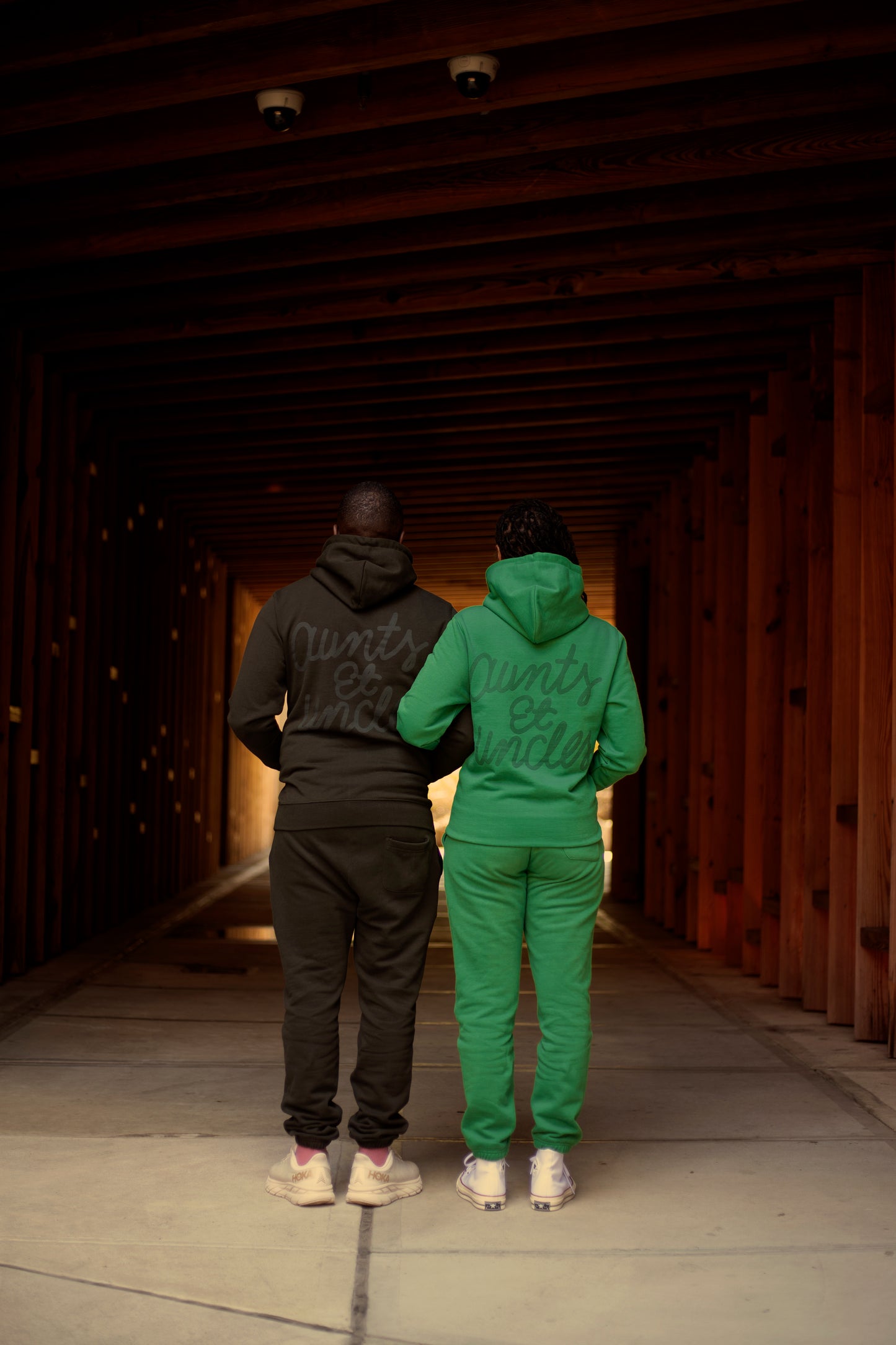 AU Sweatsuit - Green / Charcoal
