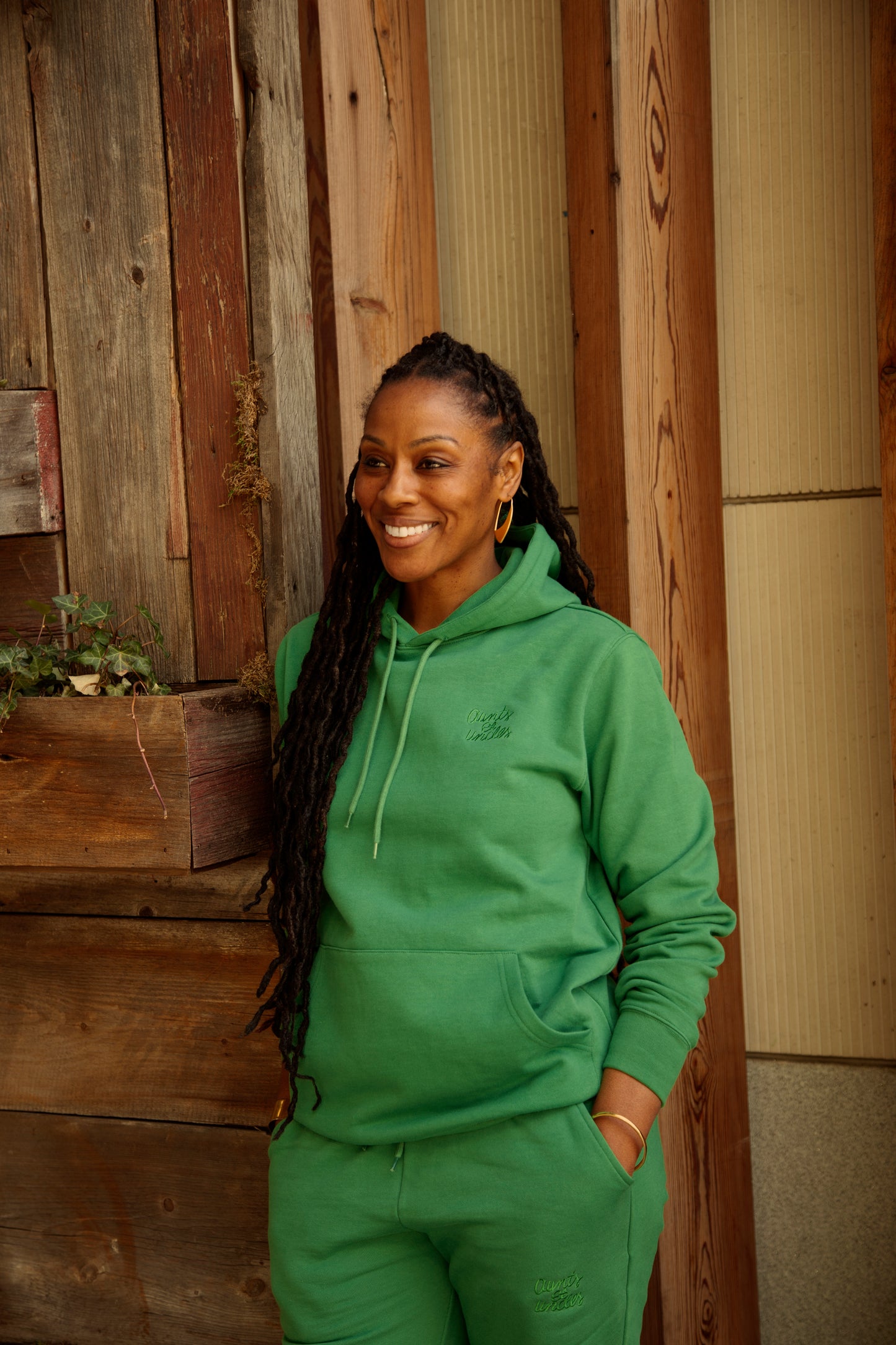 AU Sweatsuit - Green / Charcoal