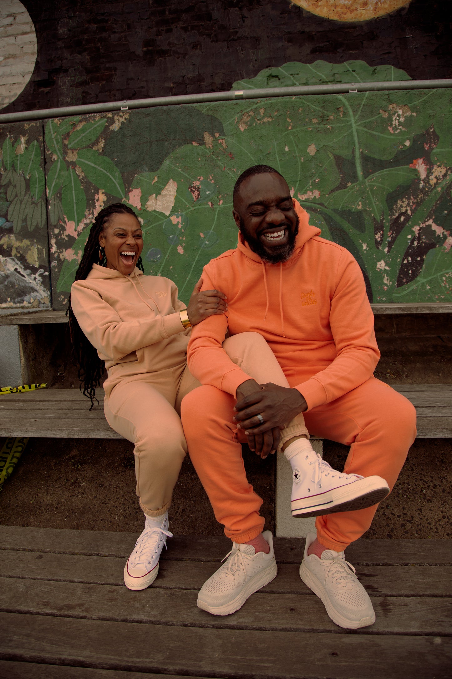 AU Sweatsuit - Peach / Cream