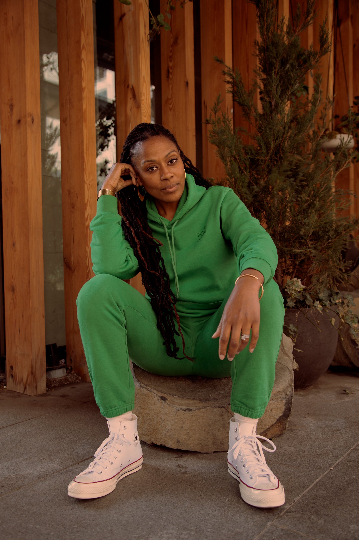 AU Sweatsuit - Green / Charcoal
